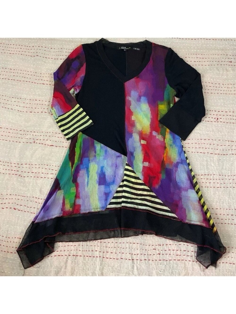 Lior Paris Dress Or Top Wearable Art Size Small Creative Cut And Design
